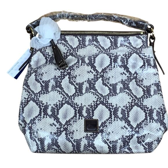 Dooney & Bourke Python Print Sloan Hobo Satchel Bag – NWT - Picture 2 of 11